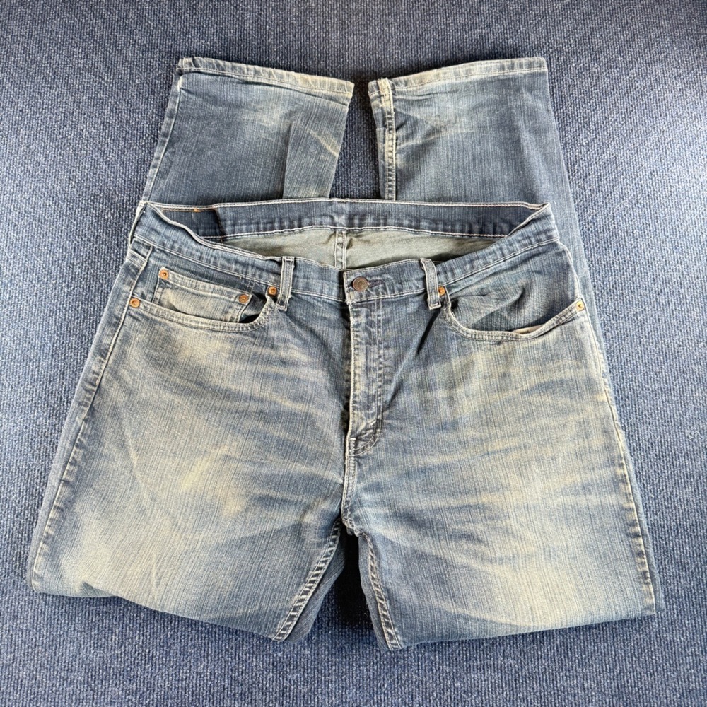 Levis 514 Straight Fit Jeans Mens 36x30 Blue Denim WaterLess Medium Wash 00514